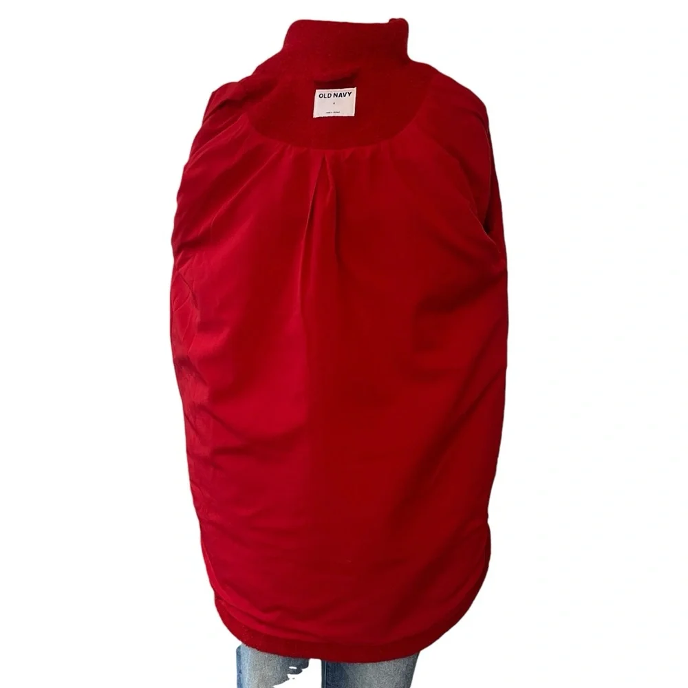Old Navy bouclé wool blend shacket Robbie Red small - Picture 13 of 15